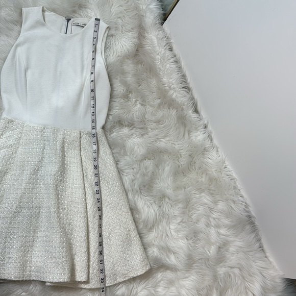 #580 Alice + Olivia Emerson Bouche Textured Mini Dress size 2 - Picture 3 of 8